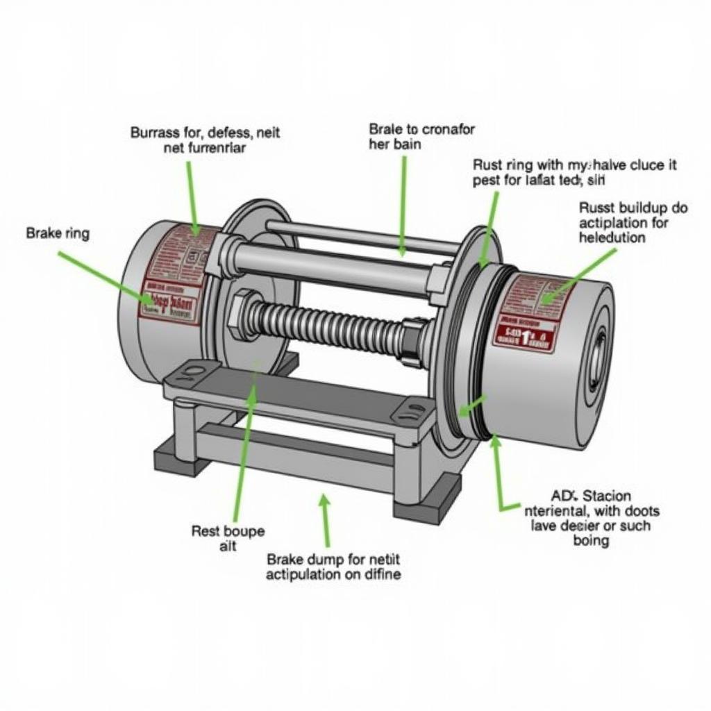 Warn winch brake system components