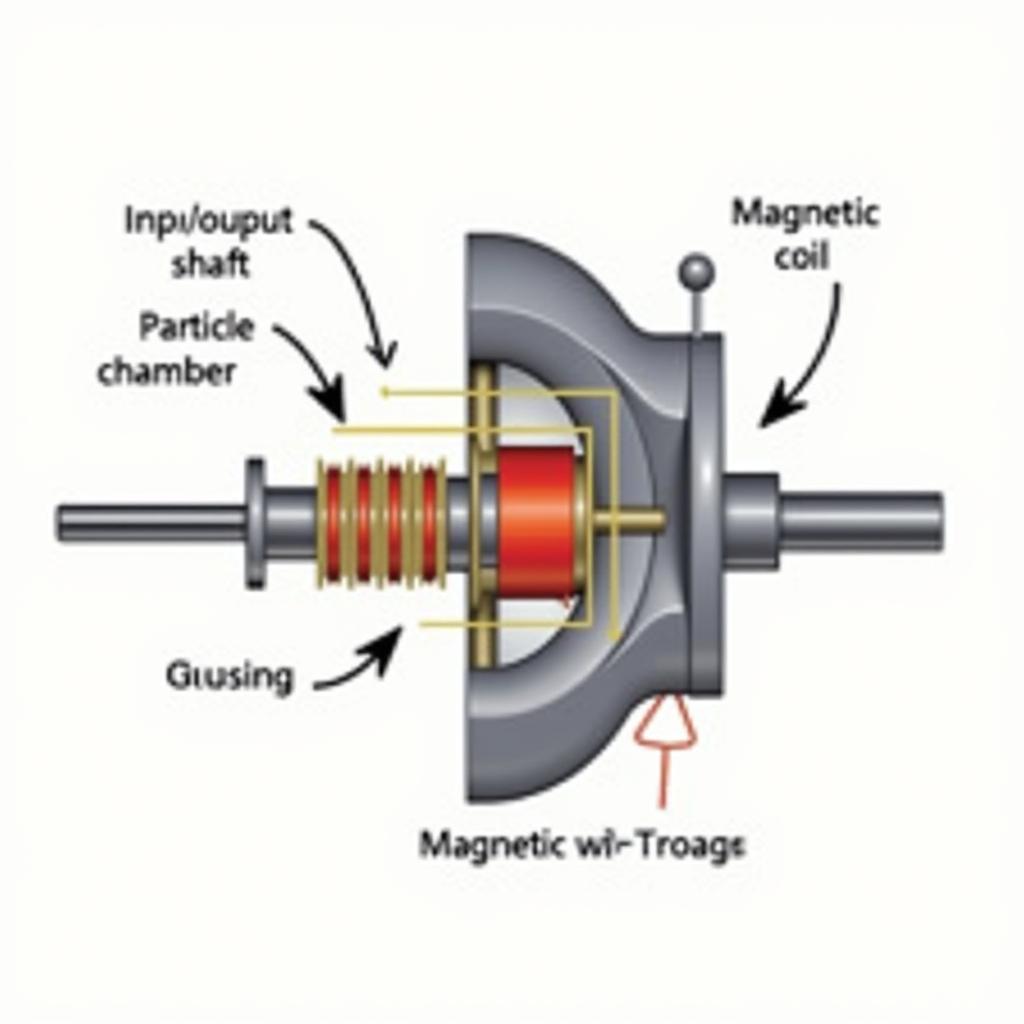 Diagram of a Warner Magnetic Particle Brake