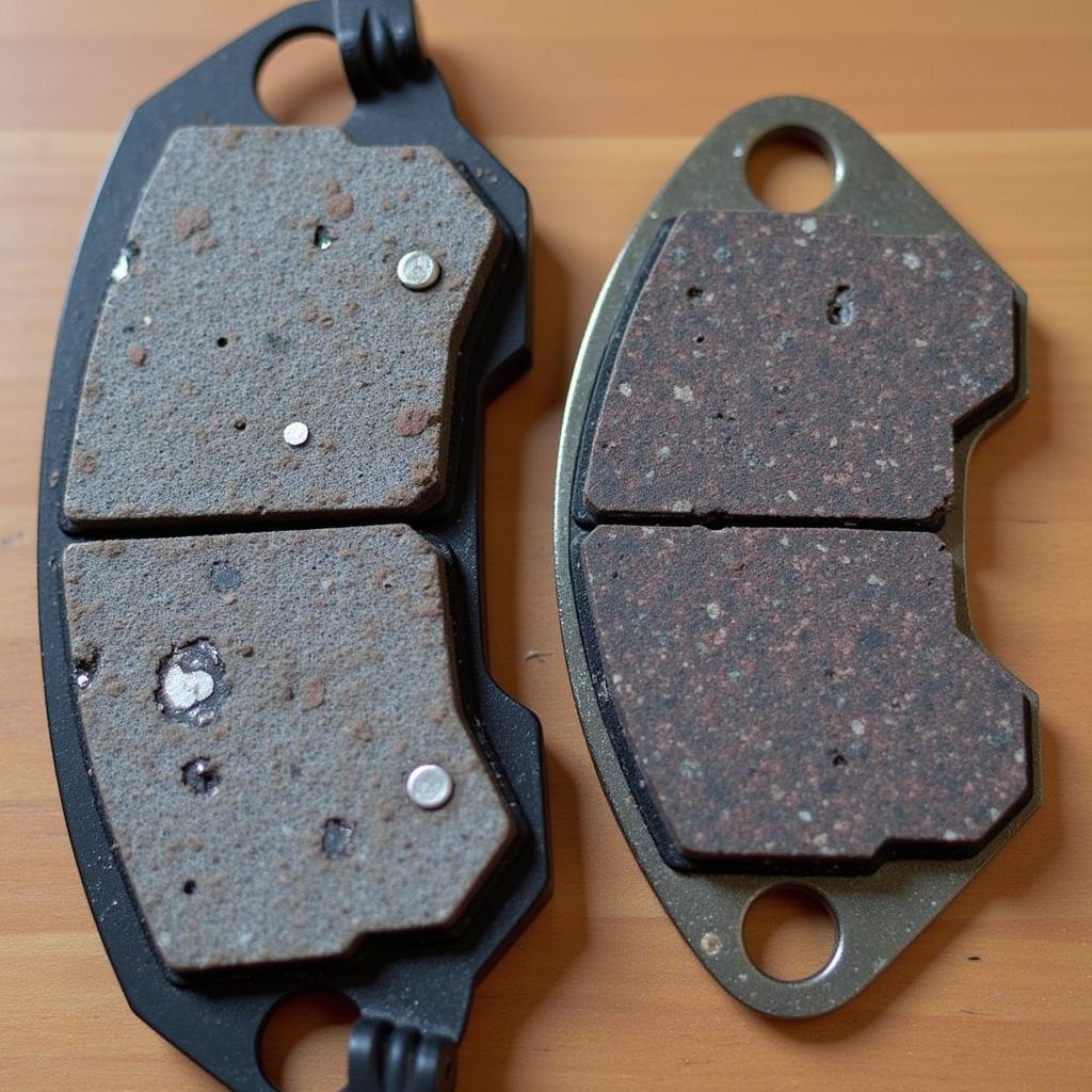 Worn Brake Pads