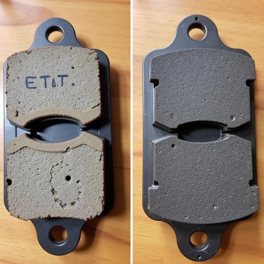 Worn Brake Pads