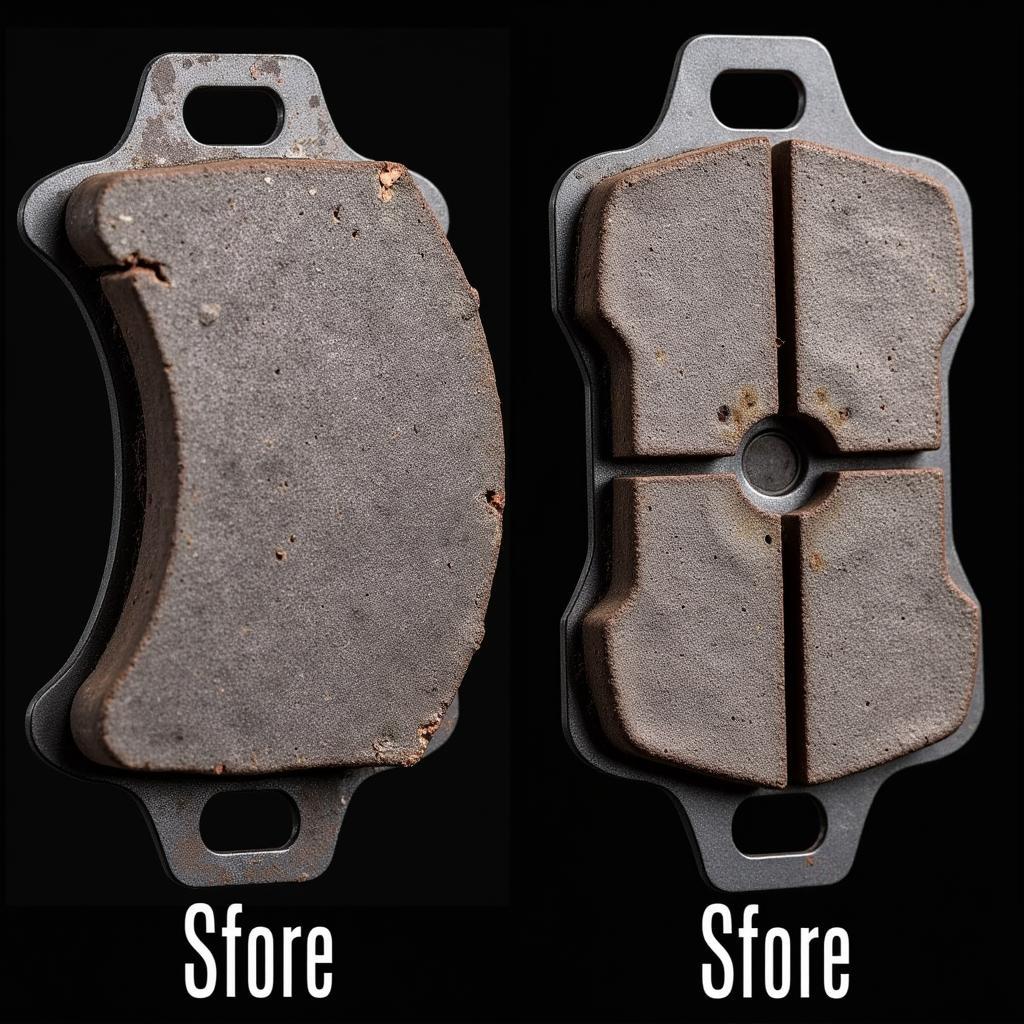 Worn Brake Pads Comparison