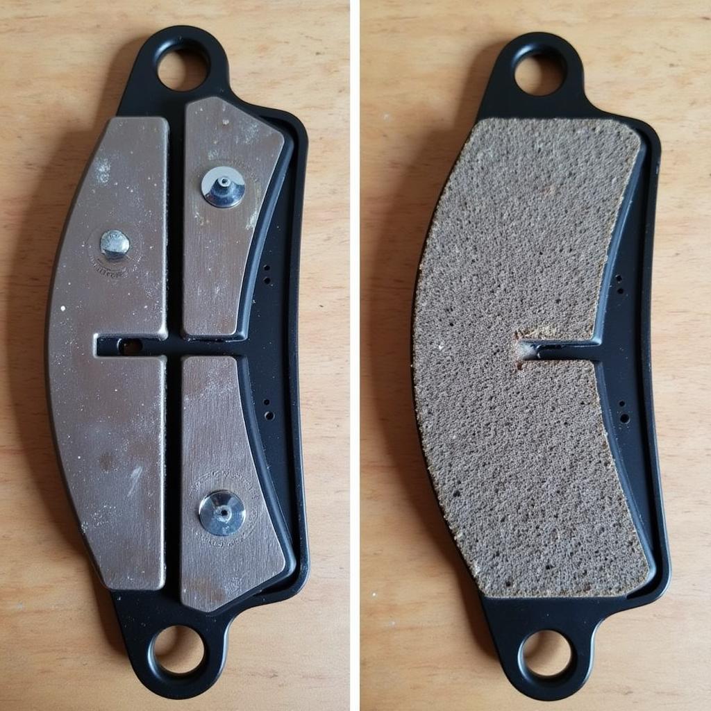 Worn Mini Cooper Brake Pads