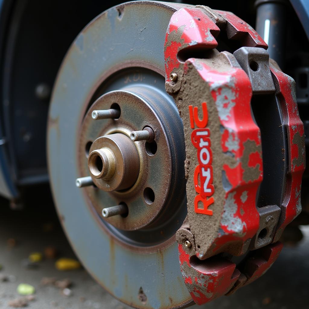 Audi TT Worn Brake Pads