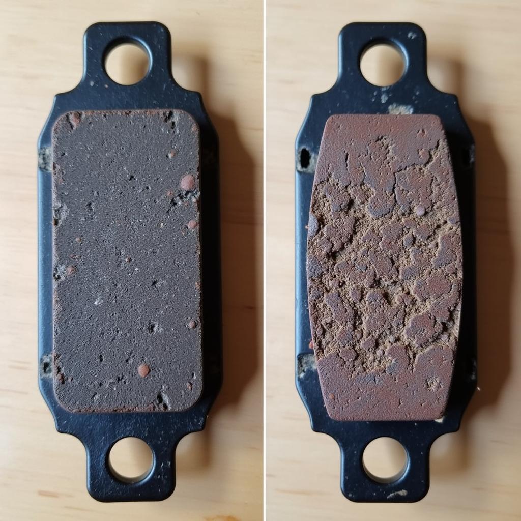 Worn Brake Pads Comparison