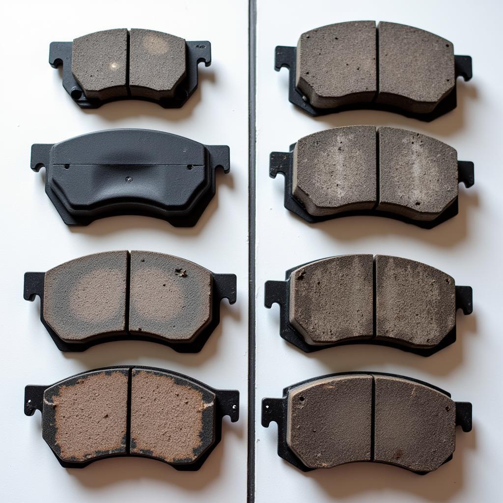 Worn Brake Pads on a VW Golf