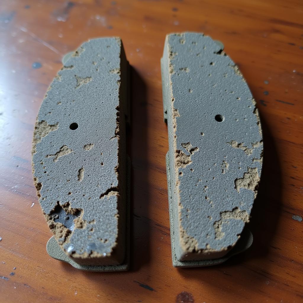 Worn Brake Pads