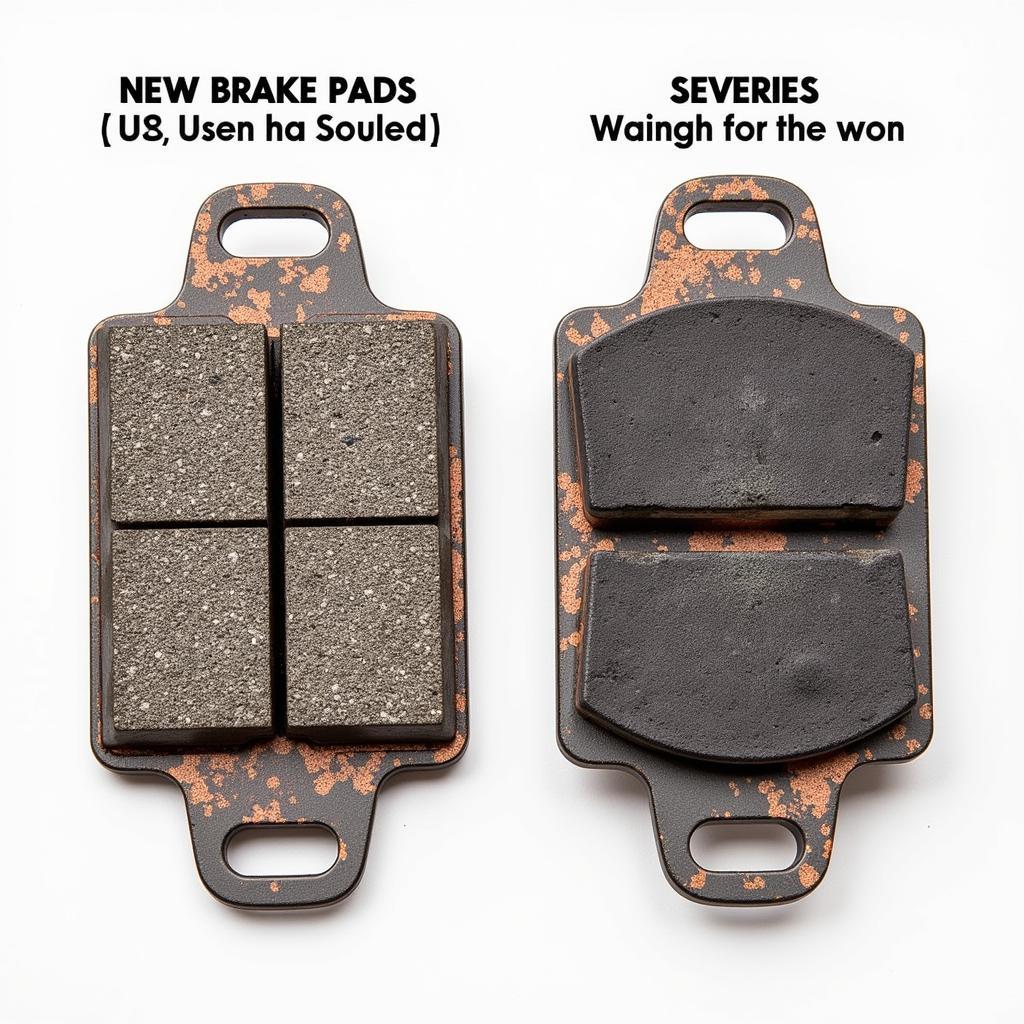 Worn Brake Pads on a Nissan Altima