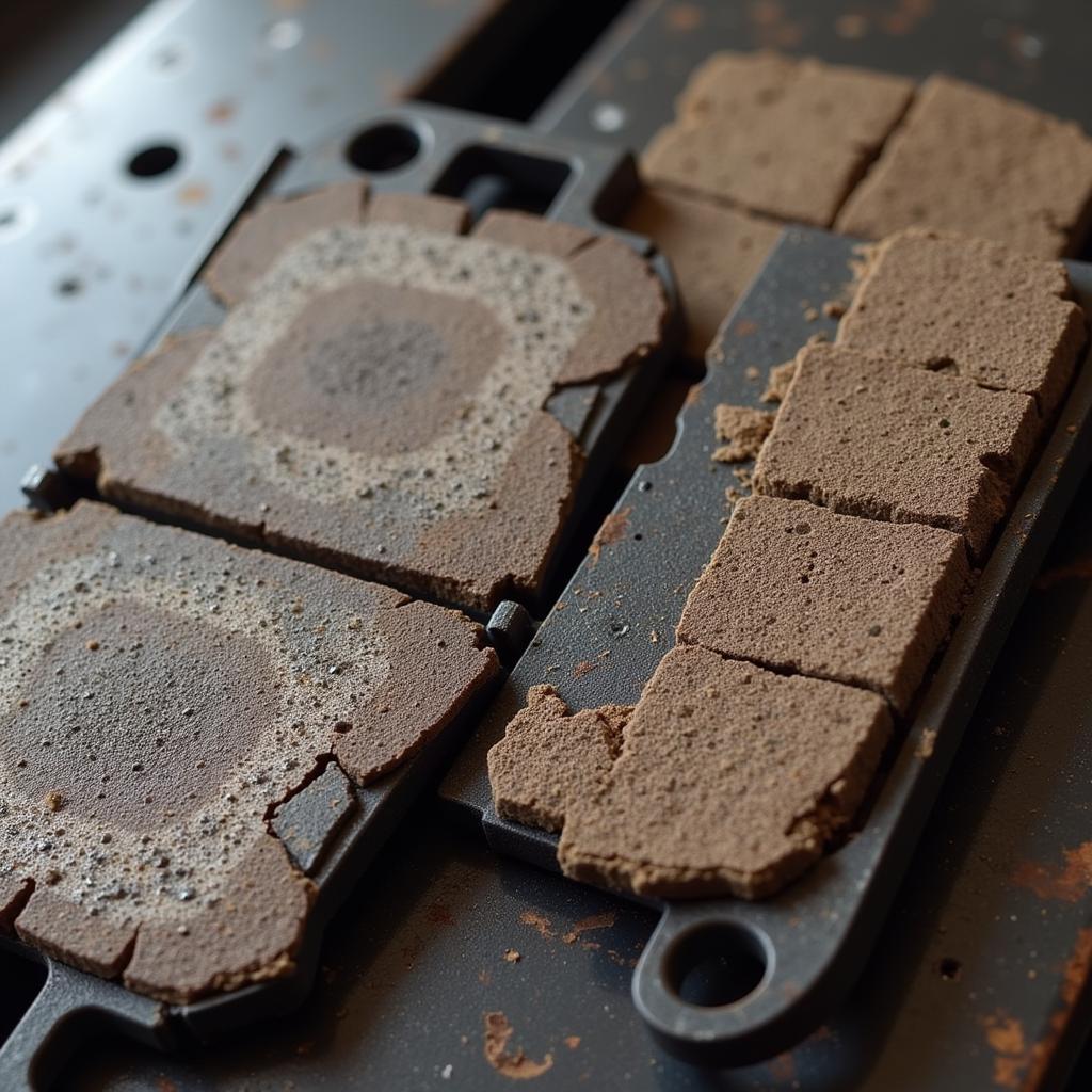 Worn Brake Pads