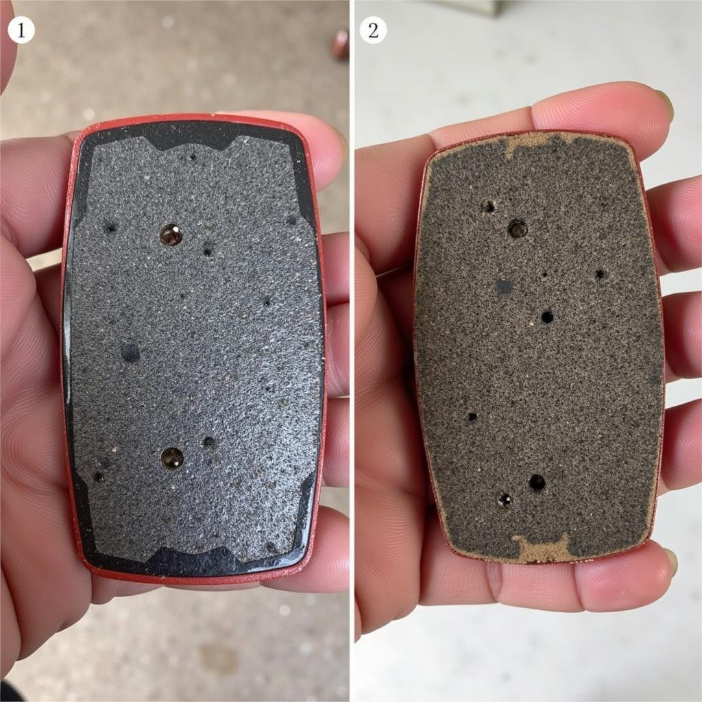 Worn Brake Pads