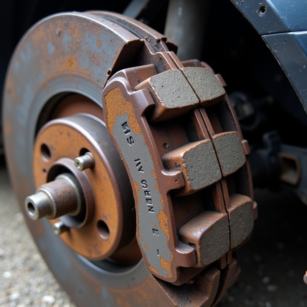 Worn Brake Pads on Audi A6