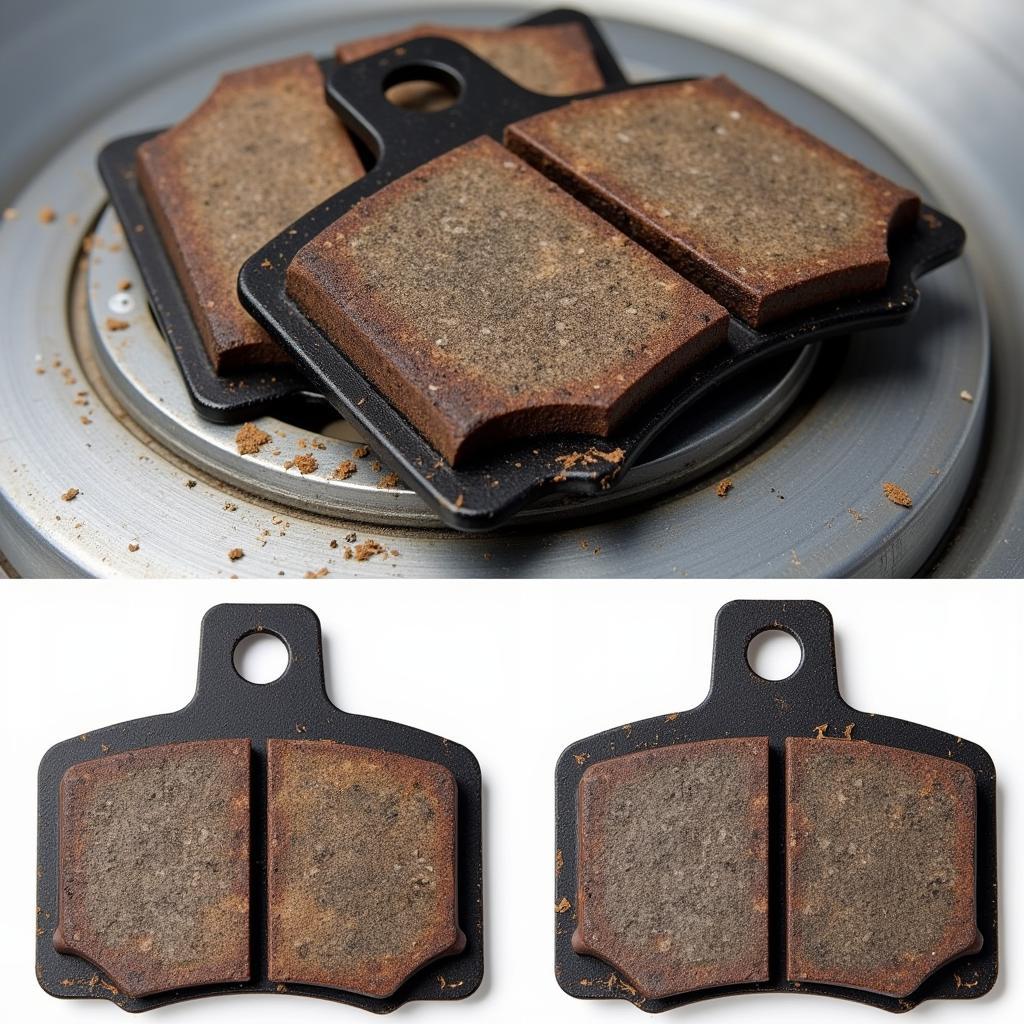 Worn Brake Pads