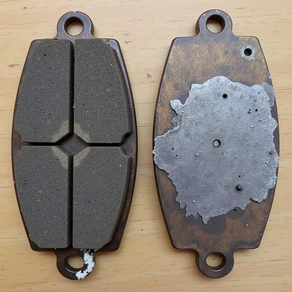 Worn Brake Pads Comparison