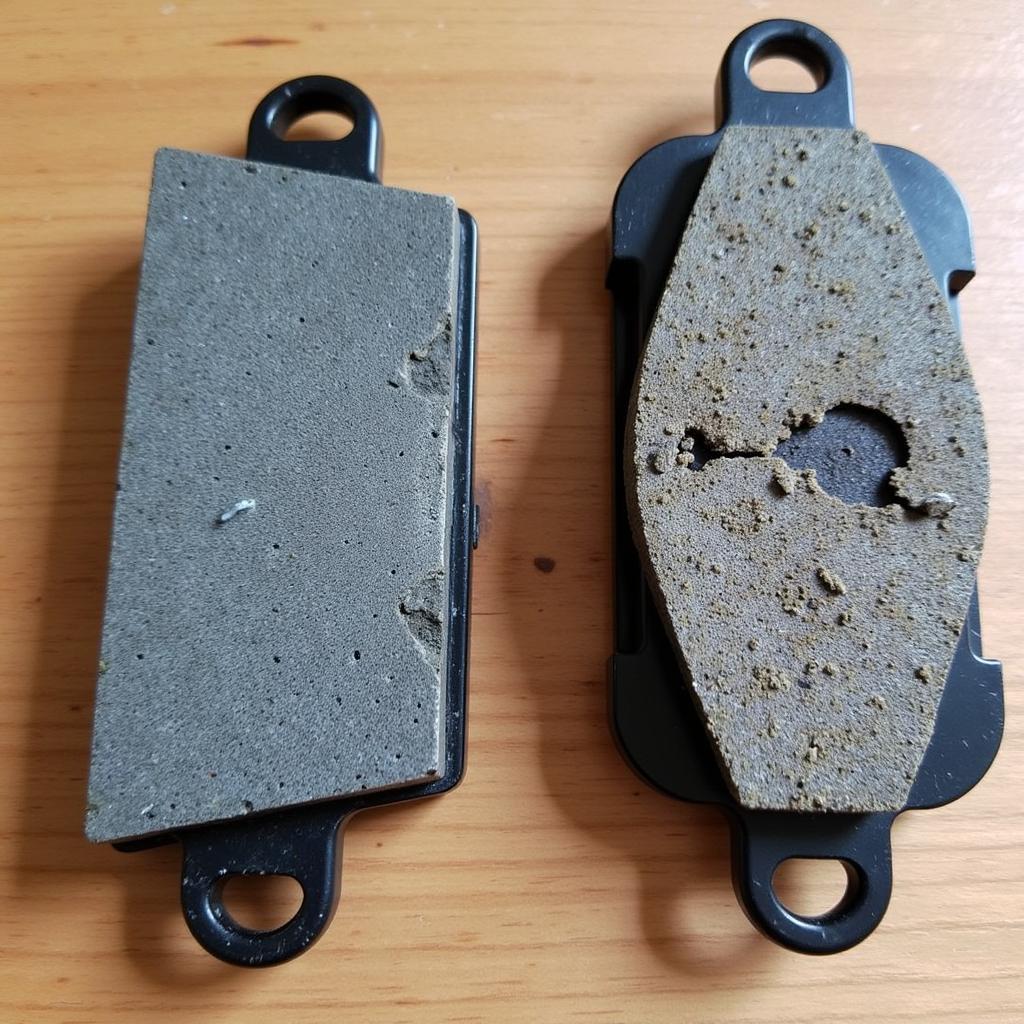 Worn Brake Pads