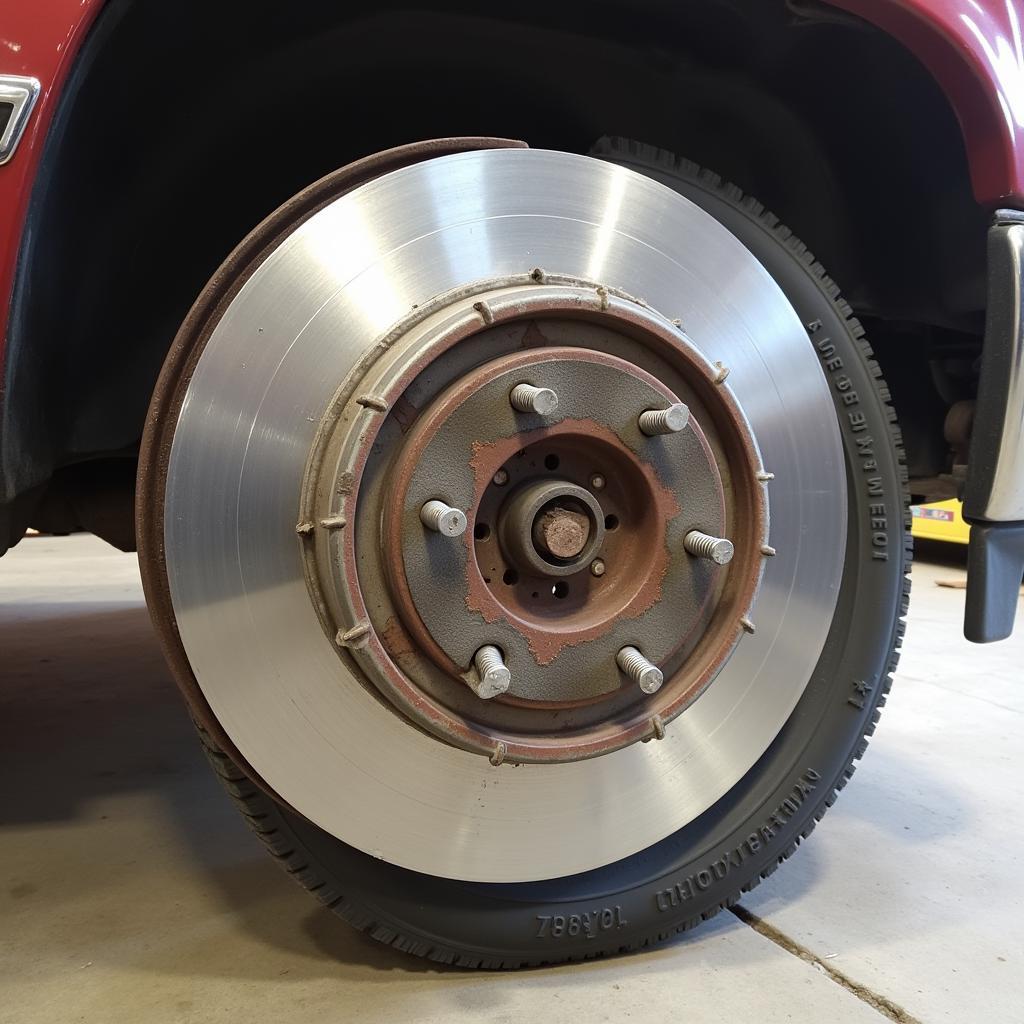 Worn Brake Pads on a 1996 Chevy Blazer