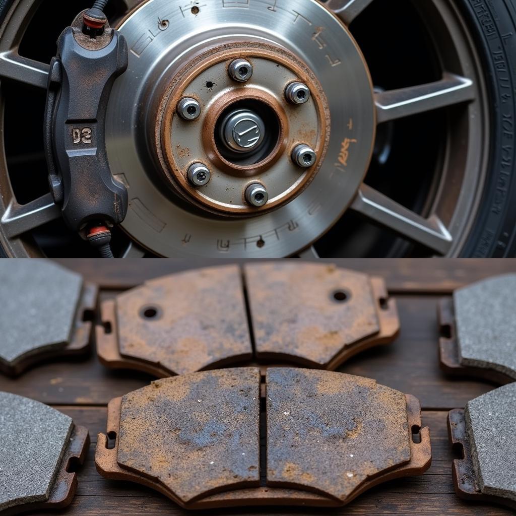 Worn Brake Pads on Audi A4