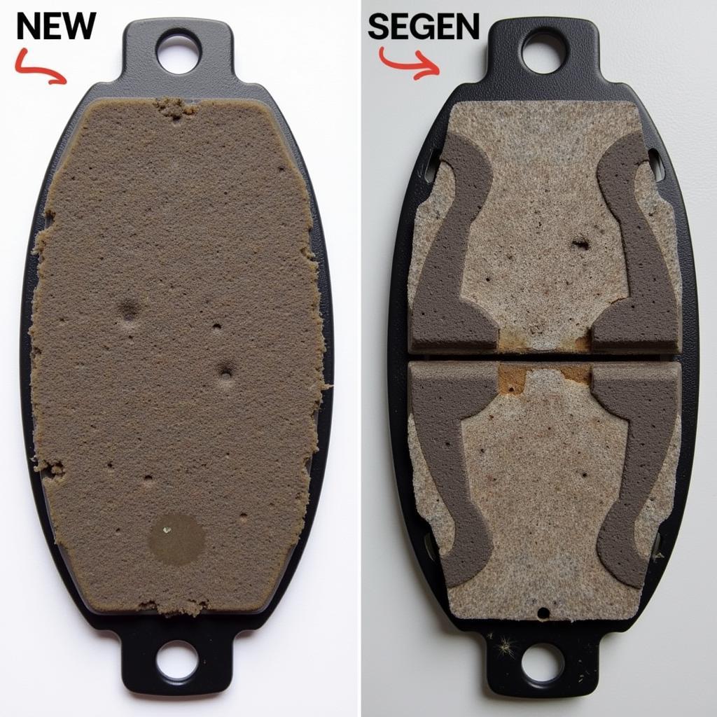 Worn Brake Pads Comparison