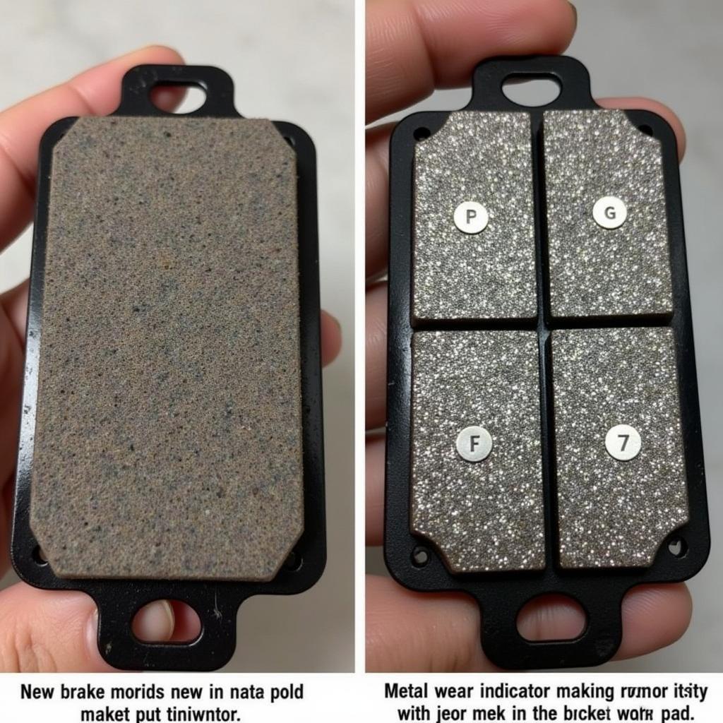 Worn Brake Pads on a Hyundai Sonata