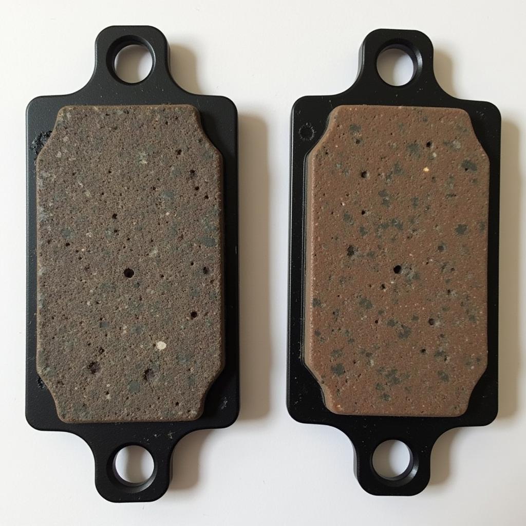 Worn Brake Pads on a Mazda MX-5