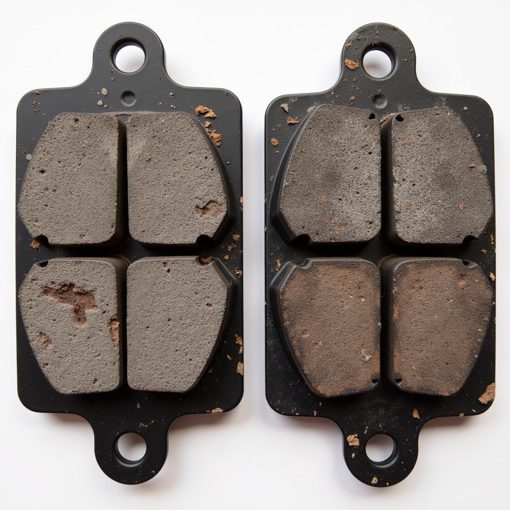 Worn Brake Pads Comparison