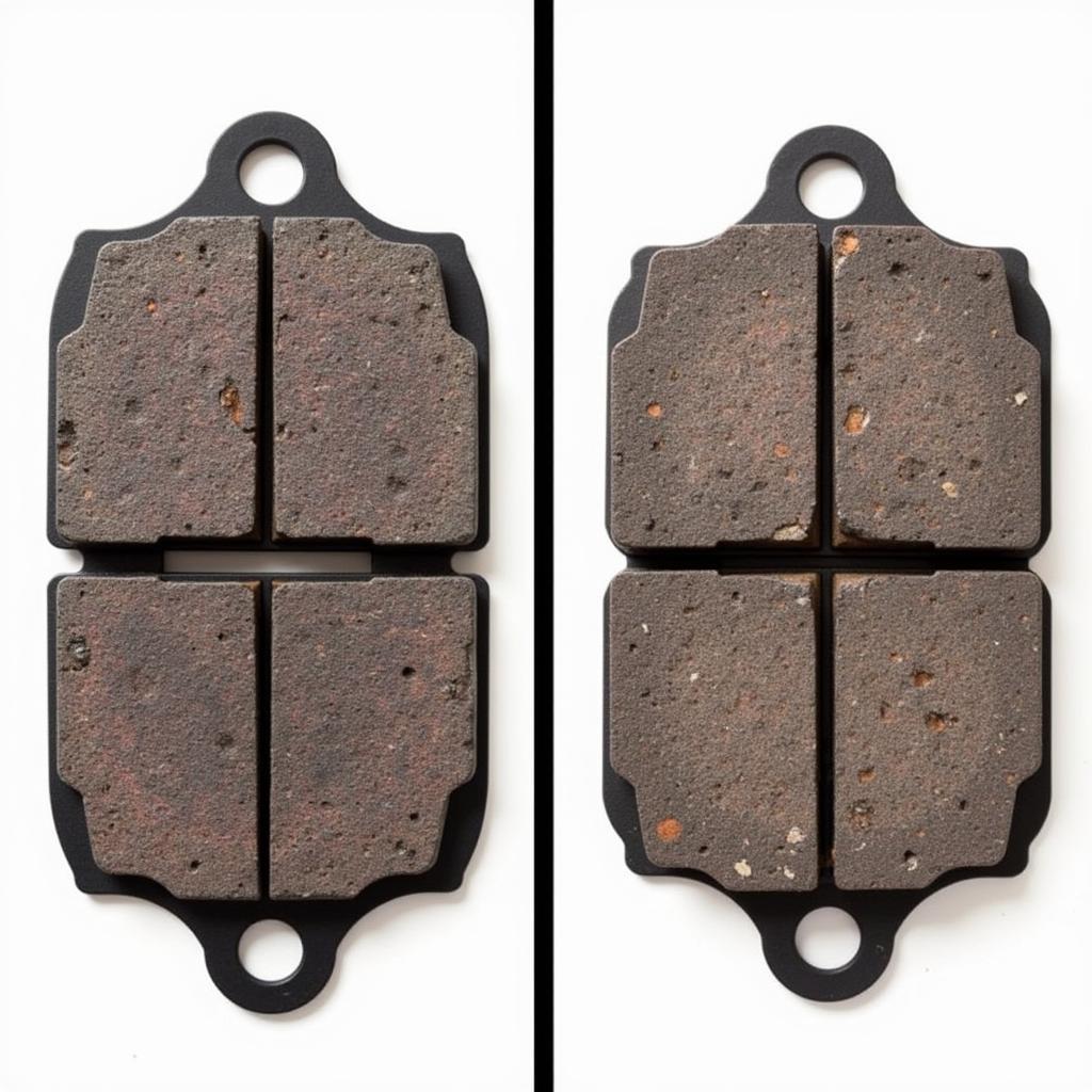 Worn Brake Pads Comparison