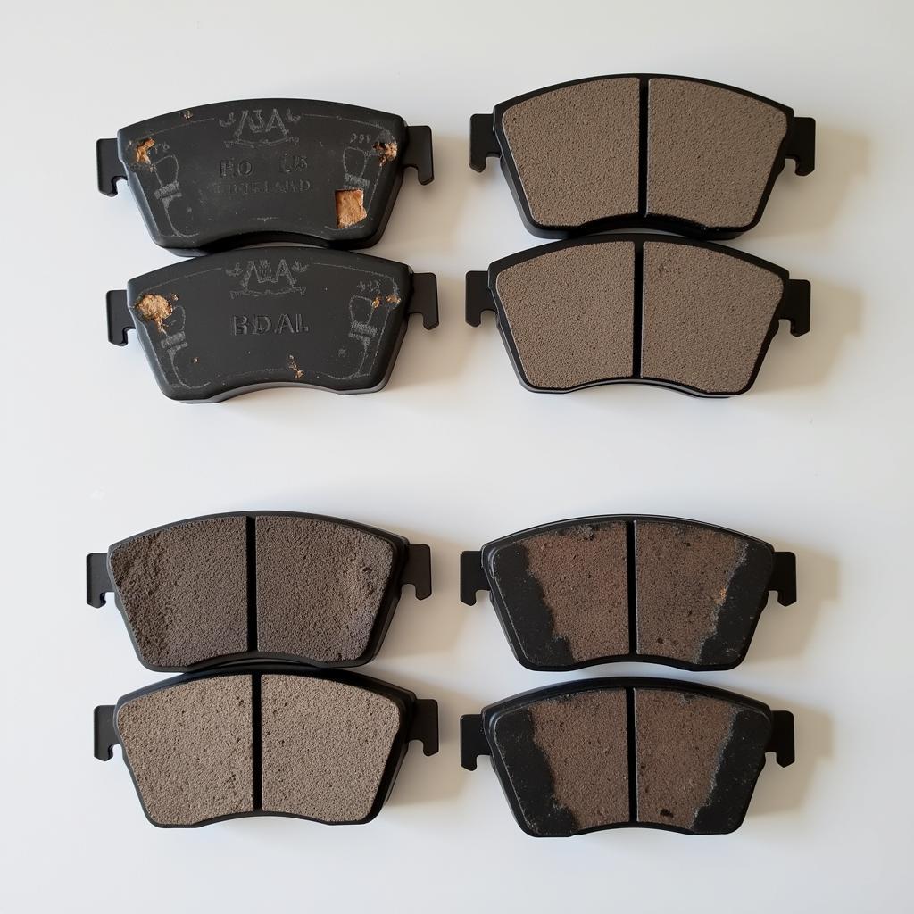 Worn Brake Pads Comparison