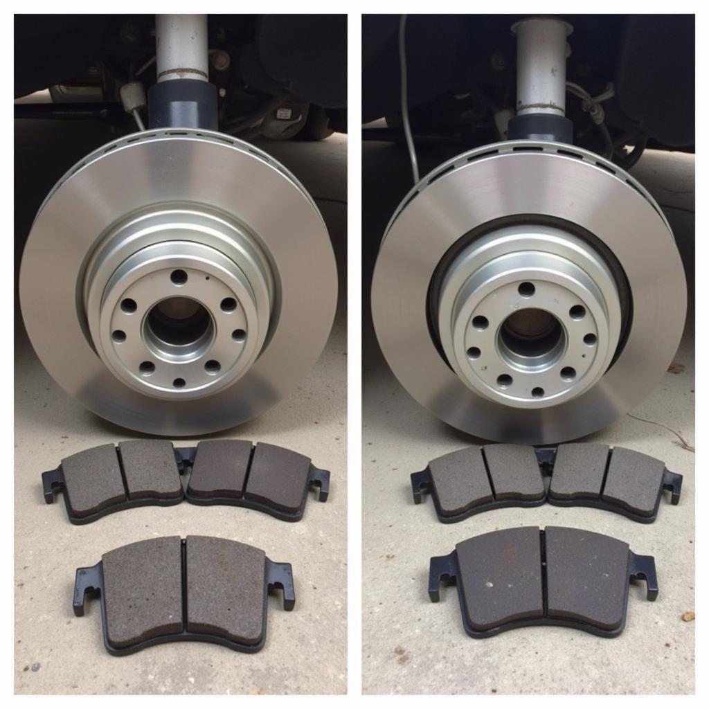 2012 Buick Enclave Worn Brake Pads and Rotors