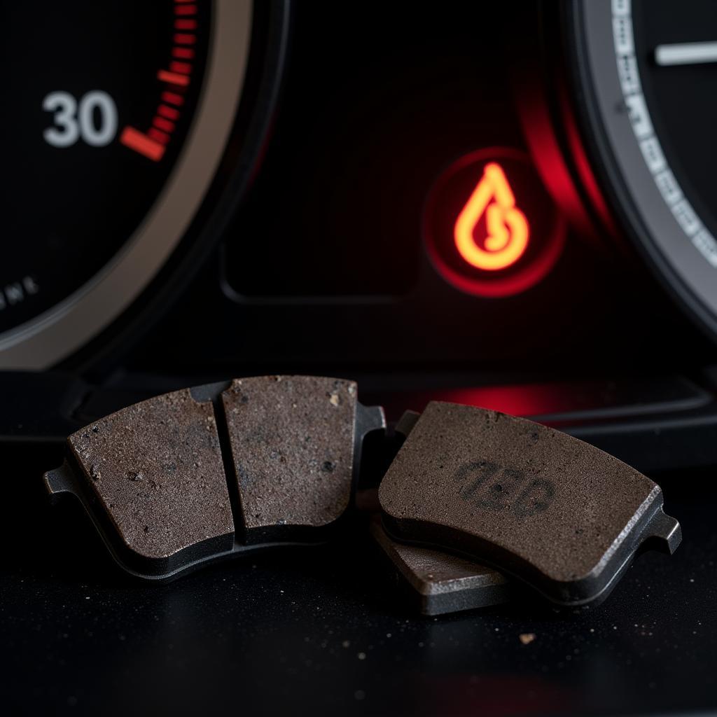 Worn Brake Pads and Warning Light