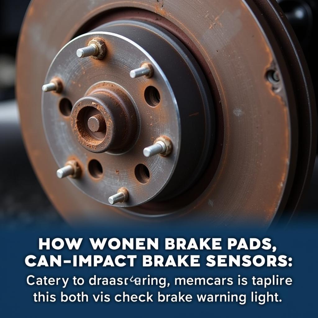 Worn brake pads causing warning lights