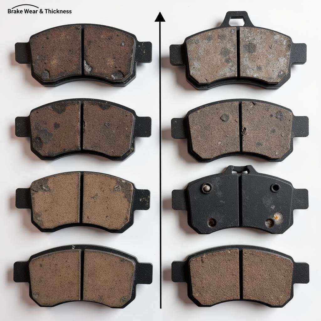 Worn Brake Pads Comparison