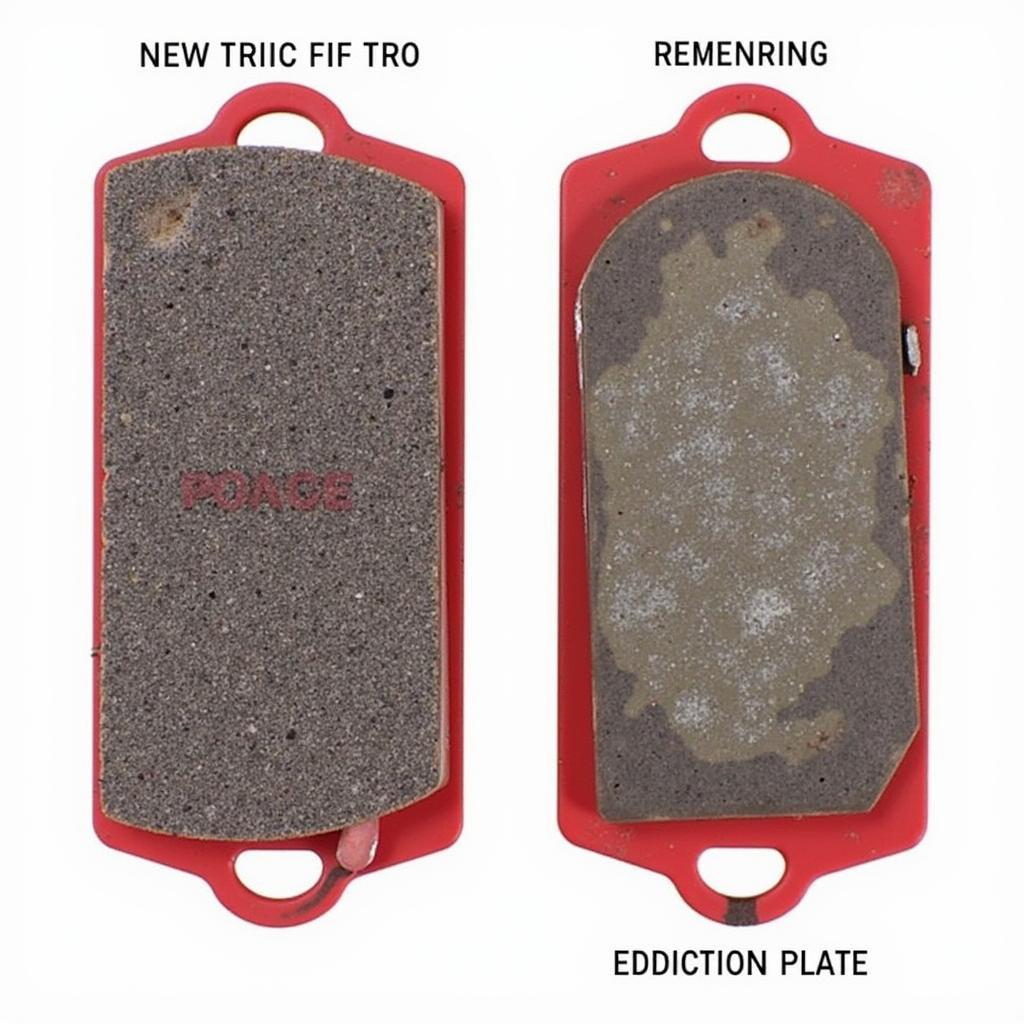 Comparison of New and Worn Brake Pads