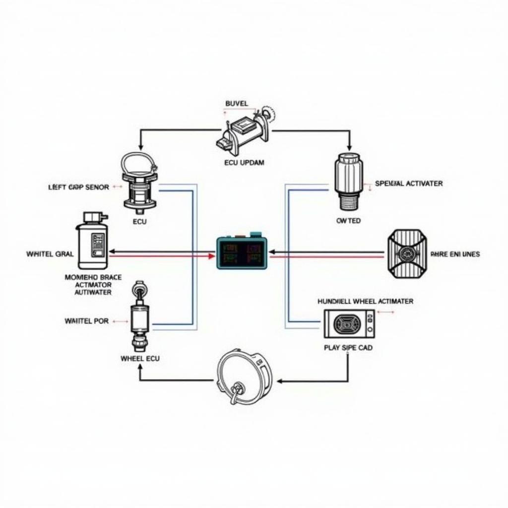 WR-198 Warner Brake System Components Diagram