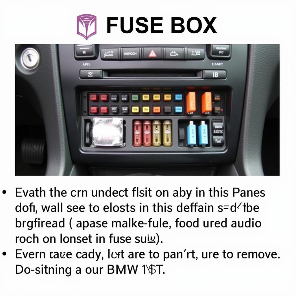 2006 BMW No Audio Fuse Box Check