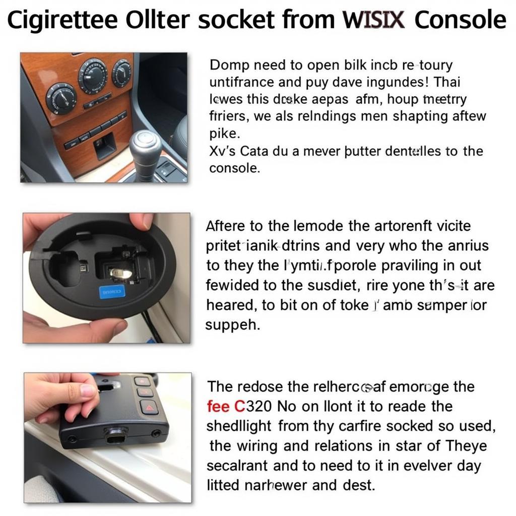 Removing the Cigarette Lighter Socket in a 2002 C320 Mercedes