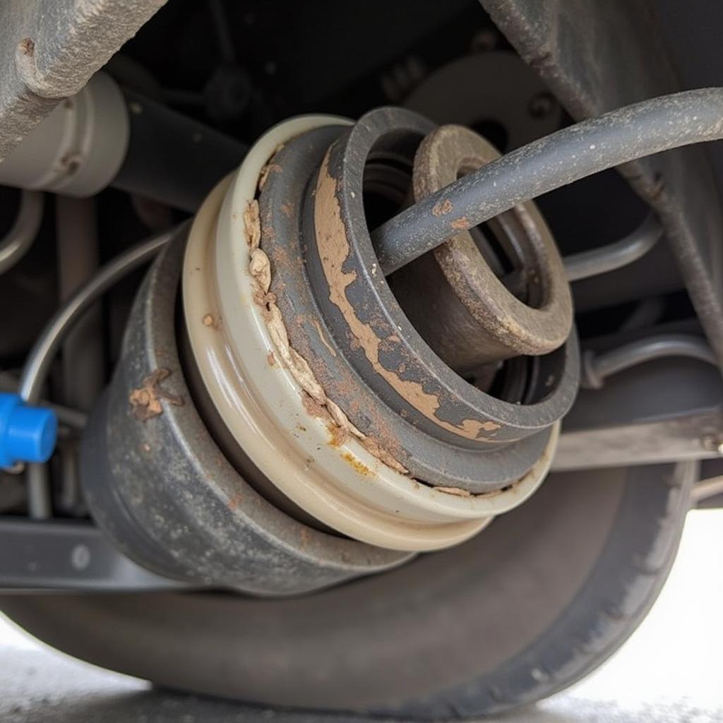 Worn Control Arm Bushings on a 2005 BMW X3