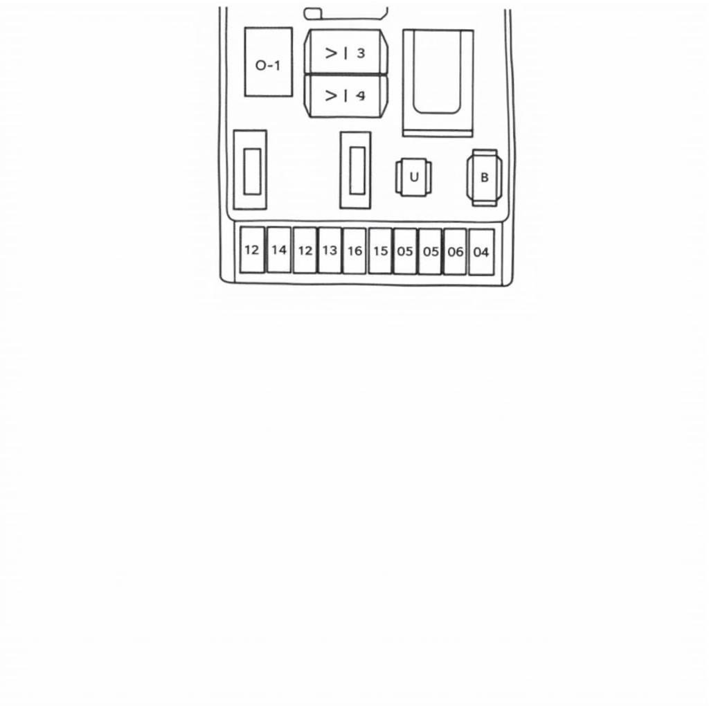 Fuse Box Diagram for a 2005 Lexus Showing Brake Light Fuse