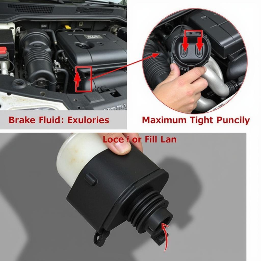 Checking Brake Fluid Reservoir in a 2005 Volkswagen Touareg