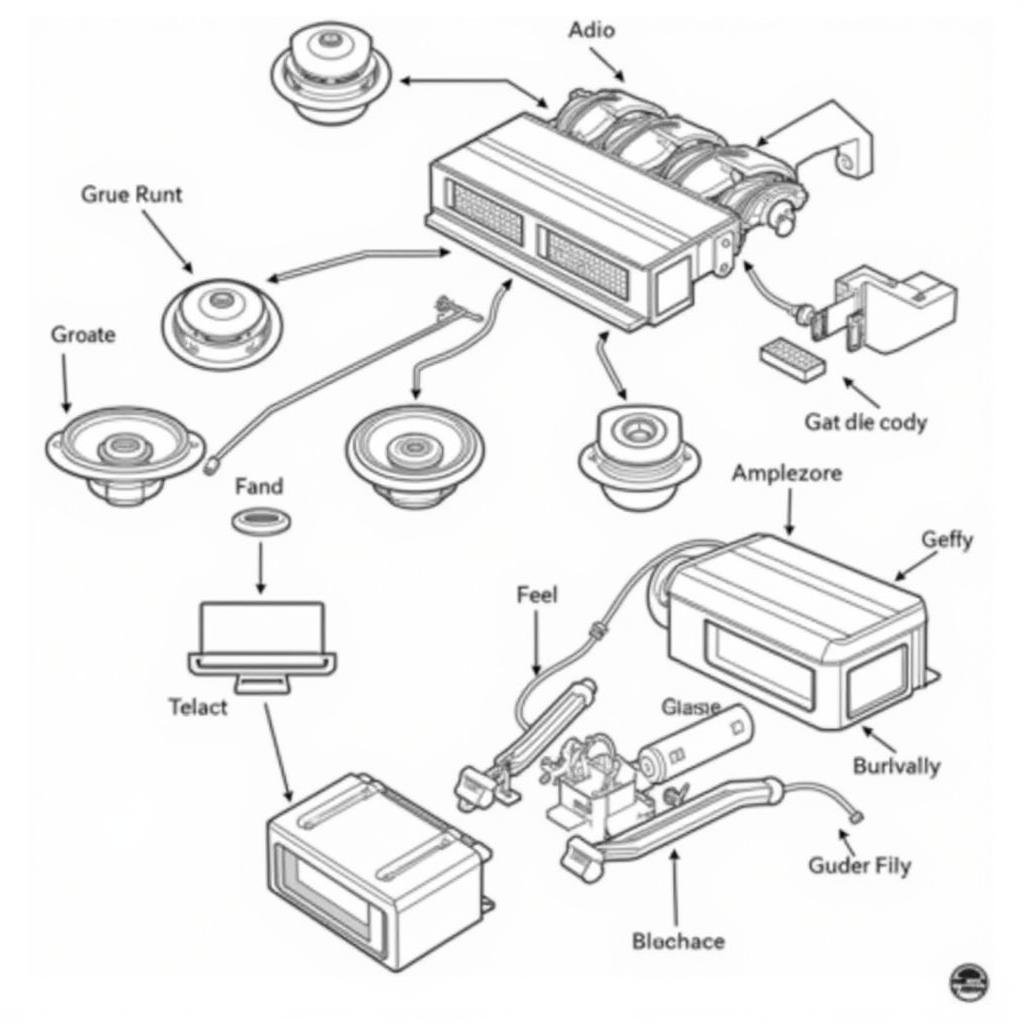 2006 BMW 530i Audio System Components Diagram