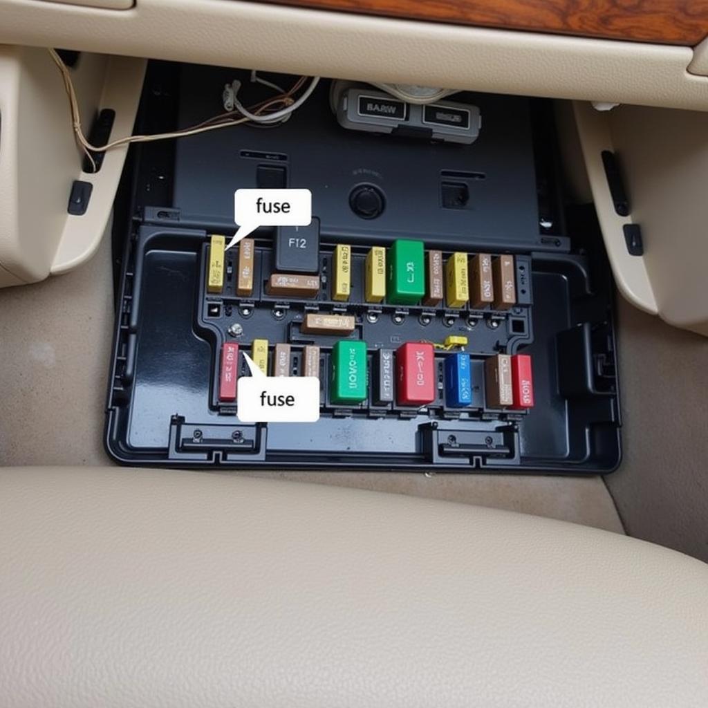 2007 BMW 328i Radio Fuse Box Location and Identification