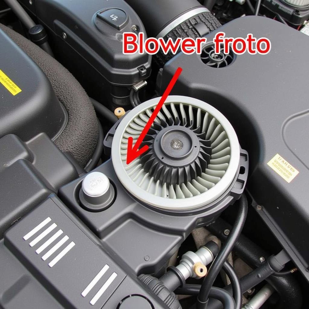 2008 BMW 328i Blower Motor Location - Identifying the blower motor within the vehicle's HVAC system.