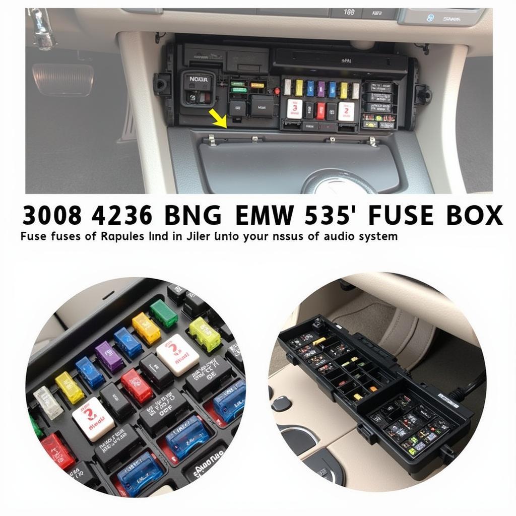 2008 BMW 535xi Audio System Fuse Box Location