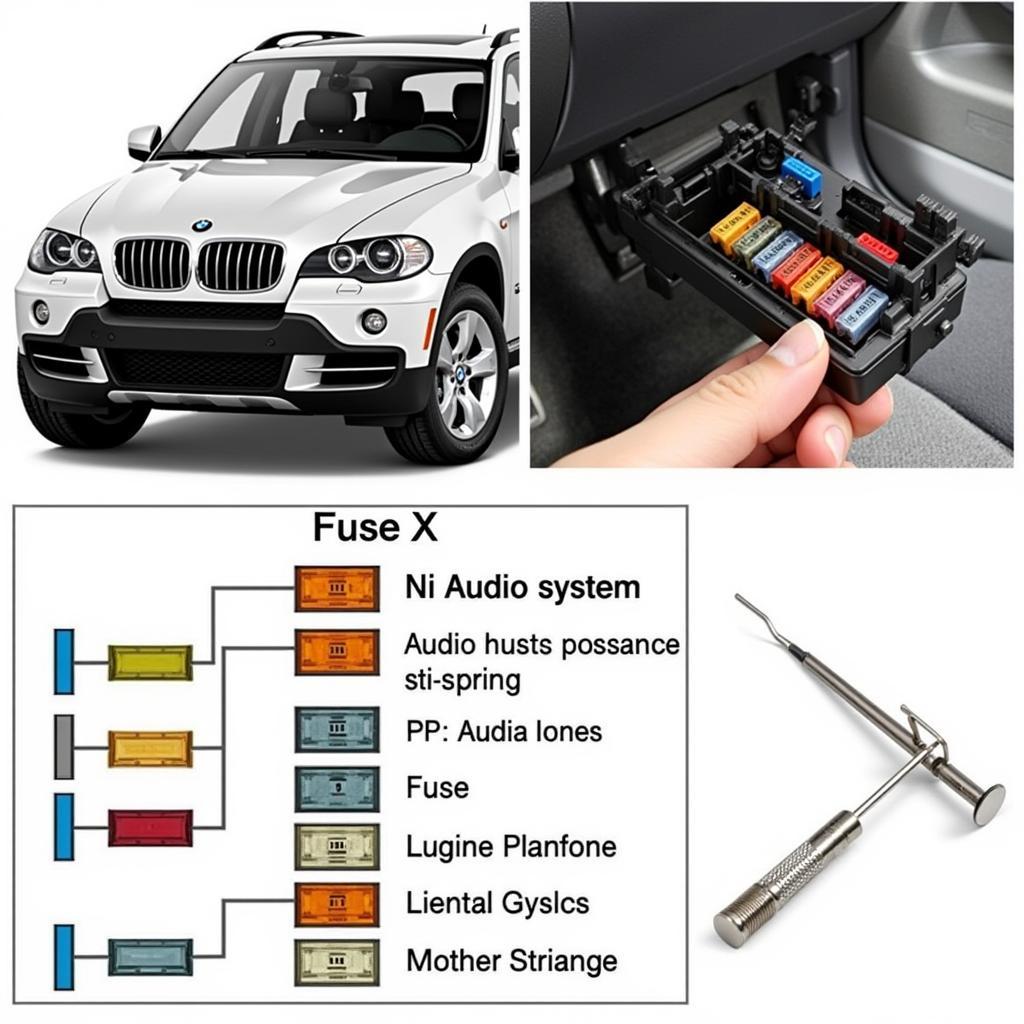 2008 BMW X5 Sound System Fuse Box Location and Diagram