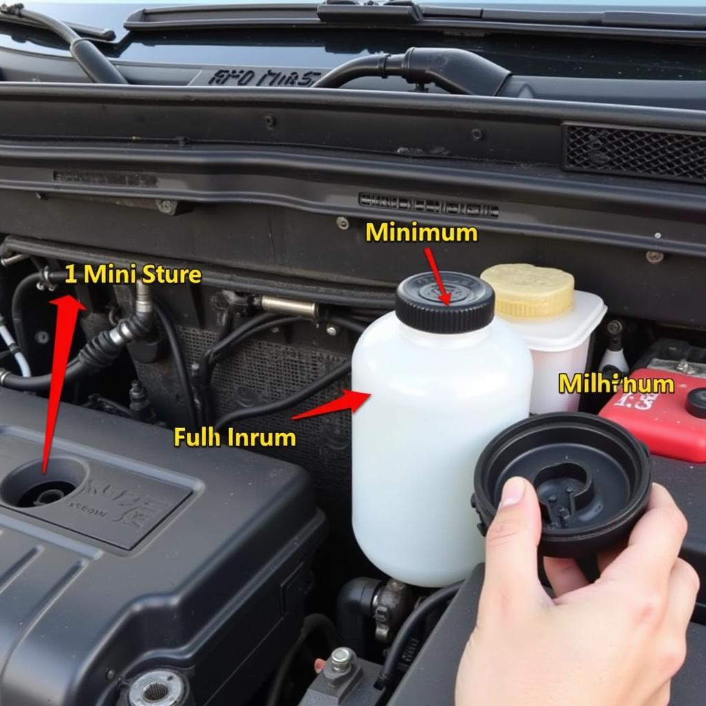 2008 Honda CRV Brake Fluid Reservoir - Checking brake fluid level in a 2008 Honda CRV