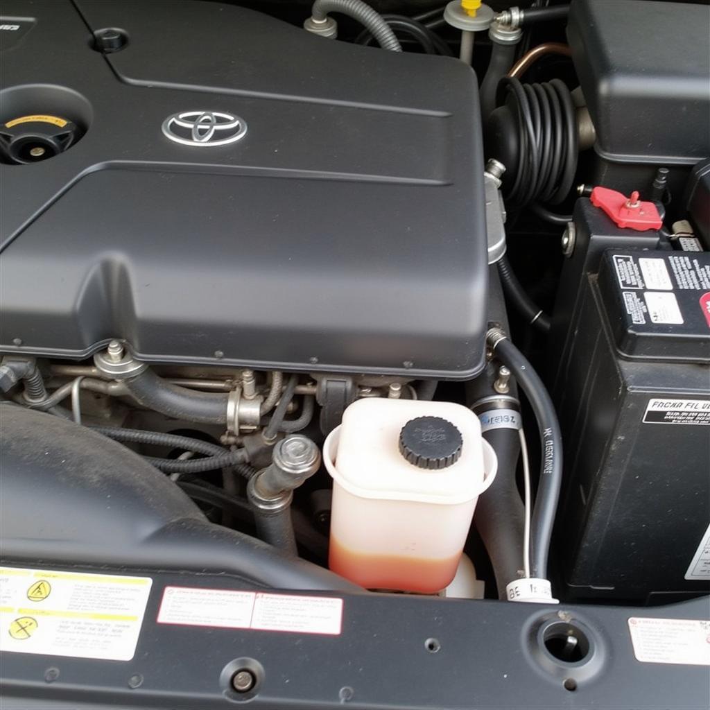 2008 Toyota Camry Brake Fluid Reservoir Location and Level Check