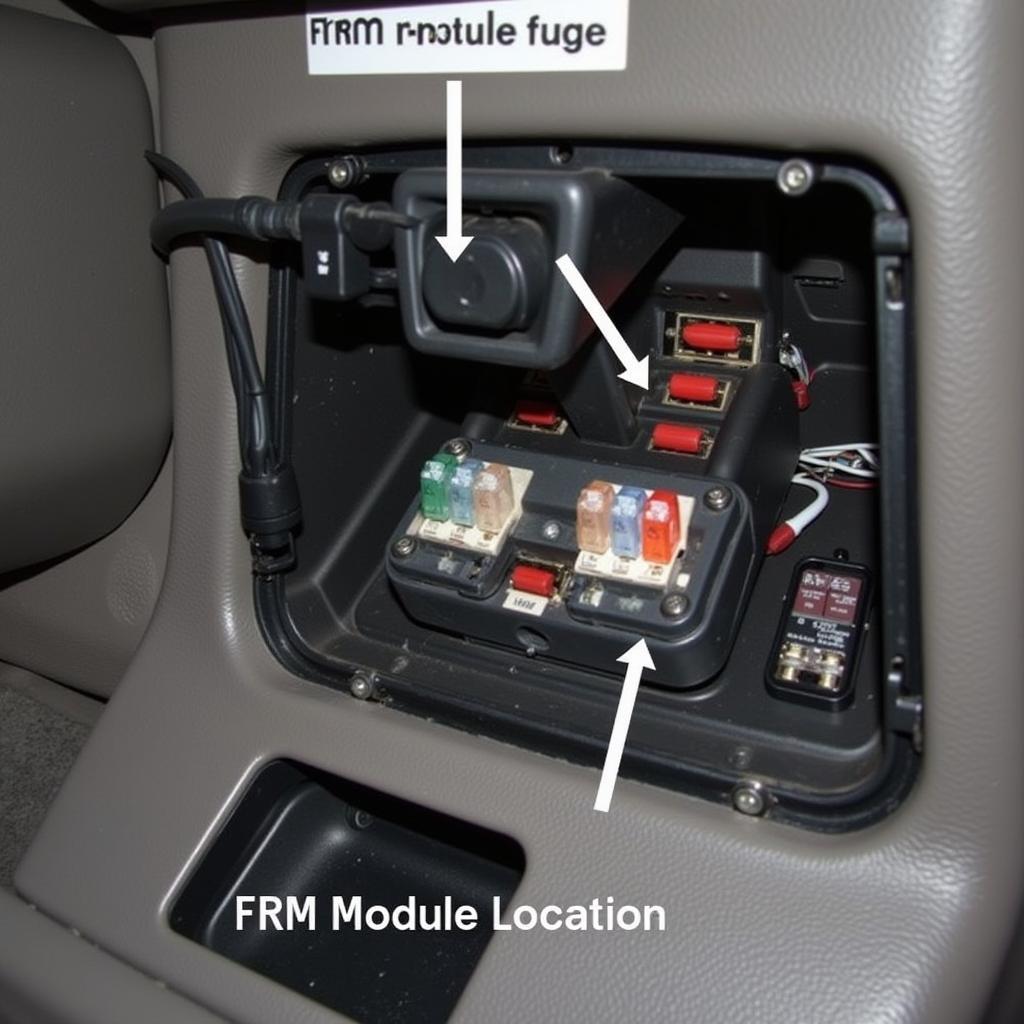 2011 BMW 328i FRM Module Fuse Location Diagram