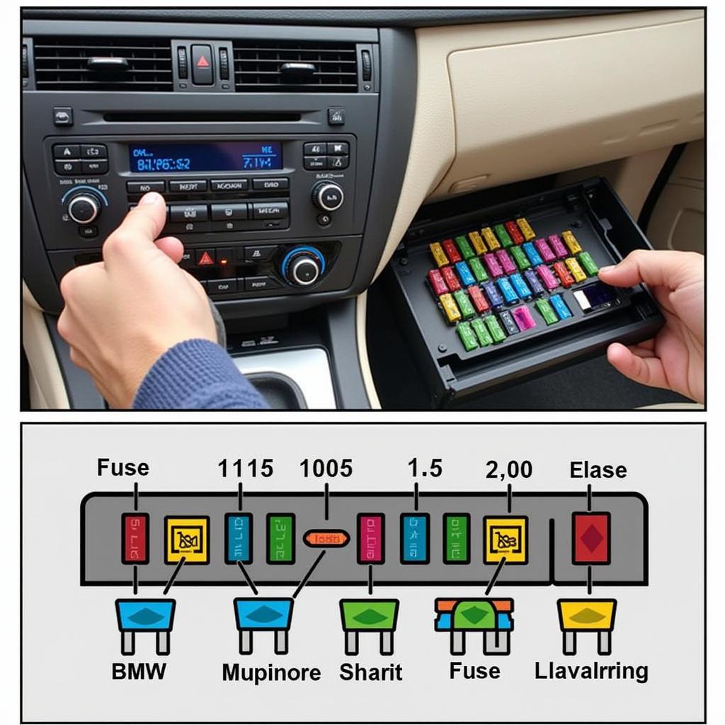 2012 BMW 535 xDrive Audio System Fuse Box Location and Identification