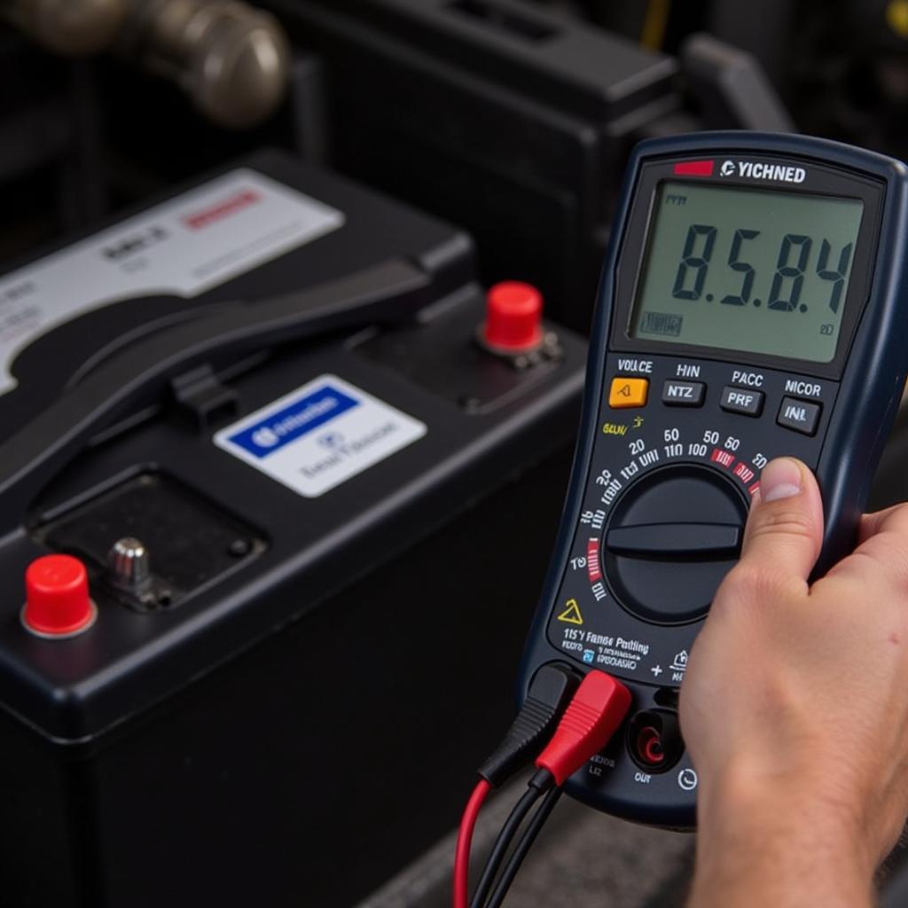 Testing a 2012 Buick Enclave Battery with a Multimeter