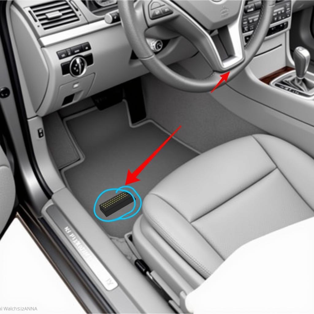 2012 Mercedes C350 OBD Port Location