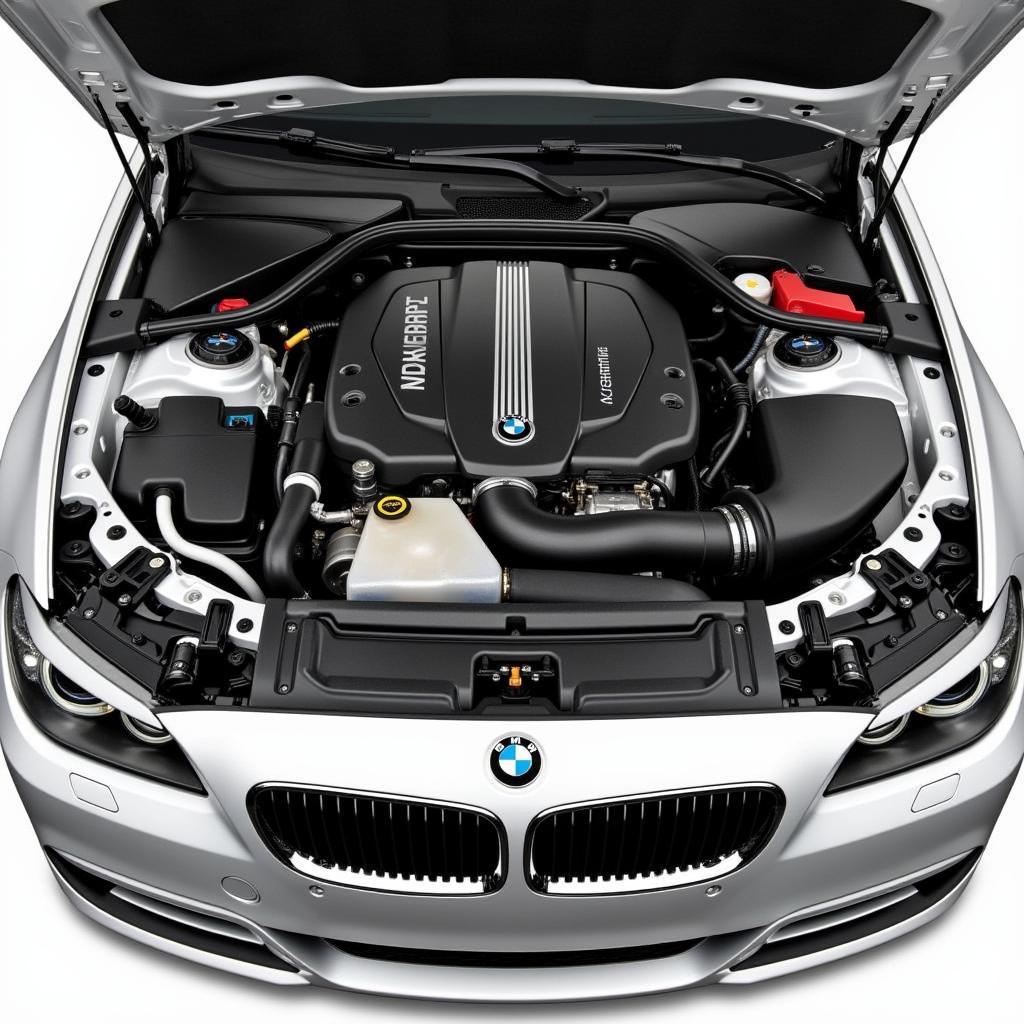 2013 BMW 535i Engine Bay Overview