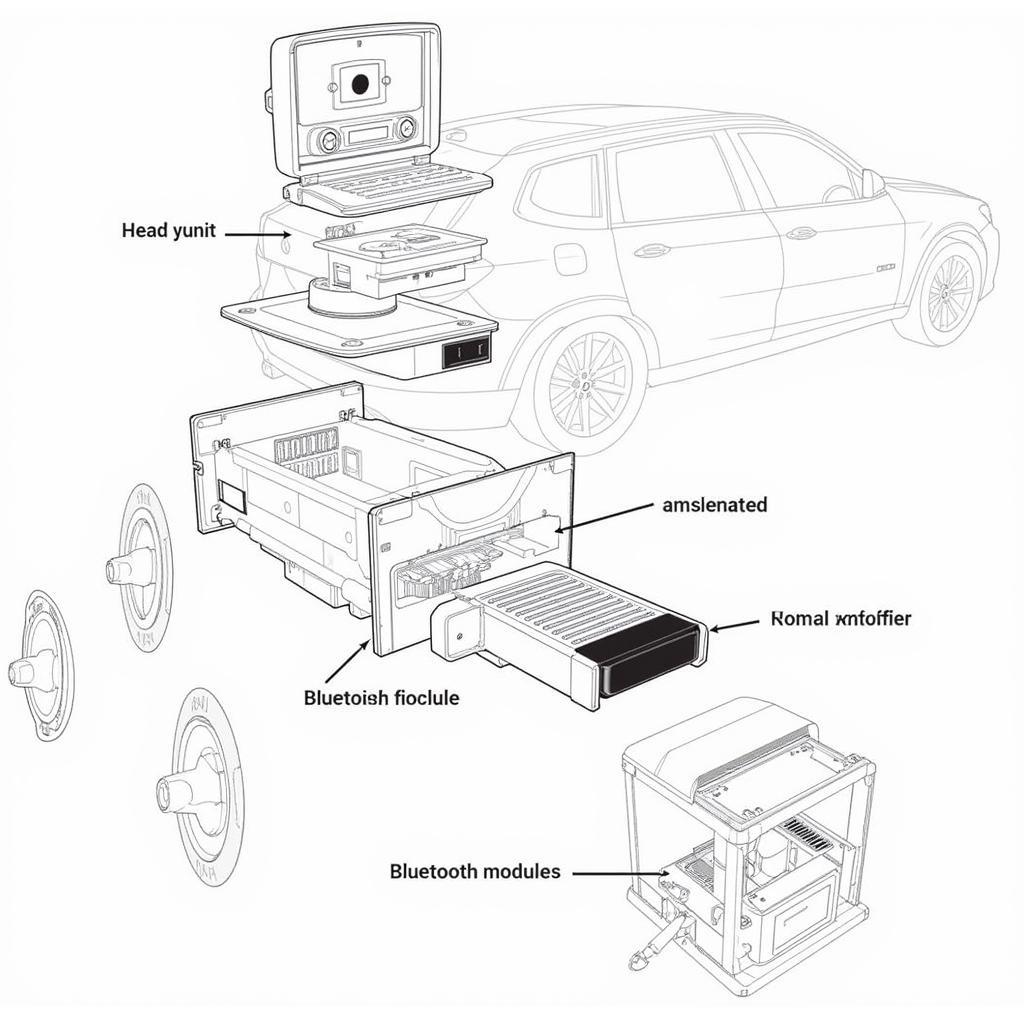 2013 BMW X3 Sound System Components Diagram