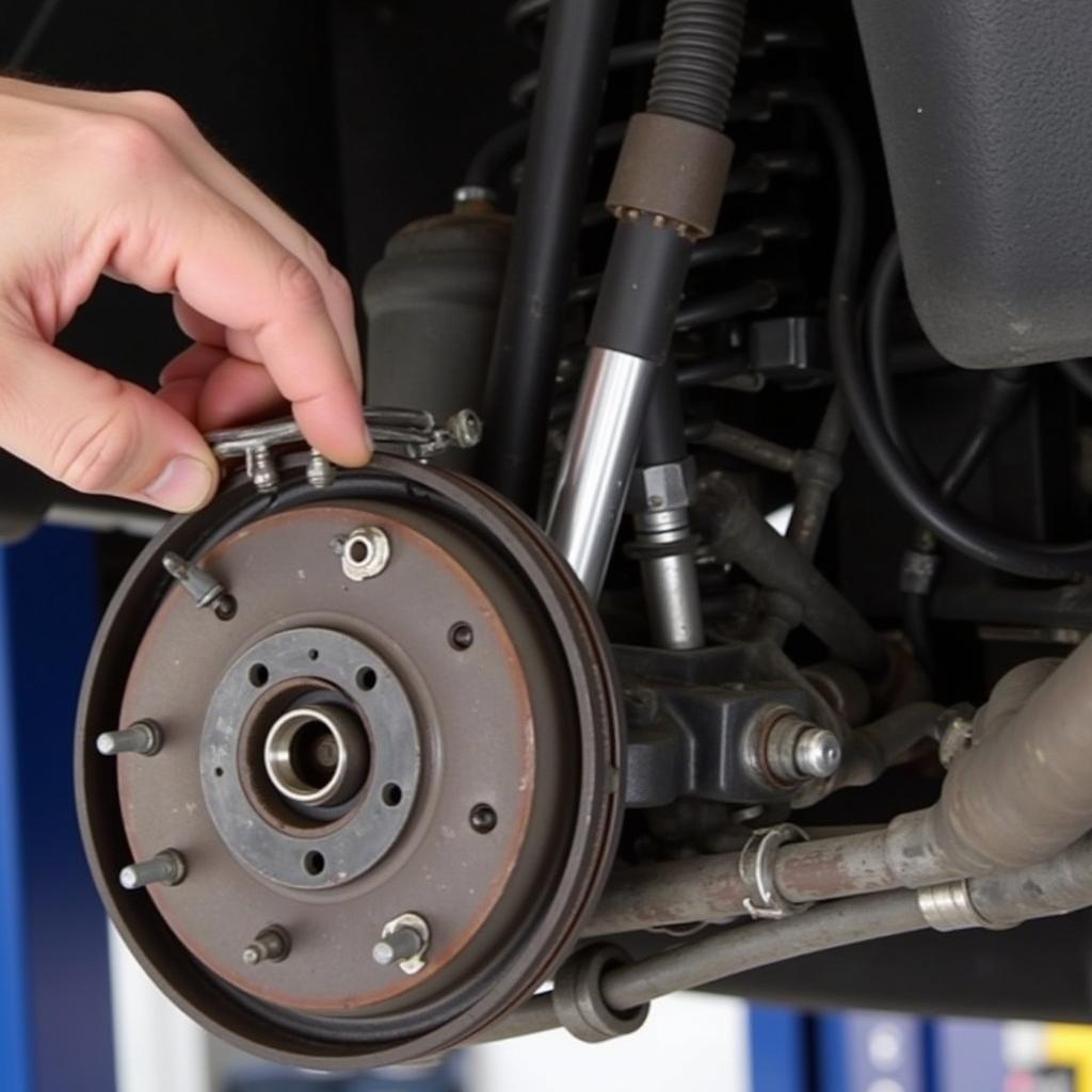 Inspecting Brake Lines for Leaks in a 2013 Dodge Durango